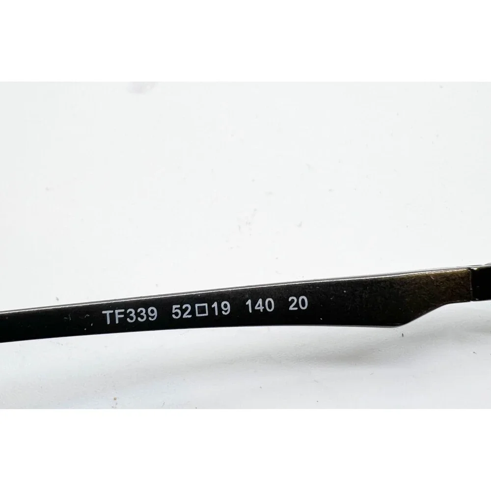 Turboflex Eyeglasses Mens Gunmetal TF339 Full Rim Rectangular 52-19-140